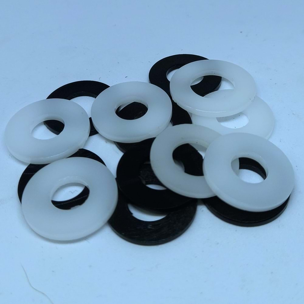 Çap 8,3mmx10mm Plastik Pul Siyah